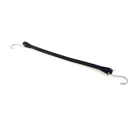 Fairchild Industries 15 Rubber Tarp Strap With Two Hooks, Max Safe Stretch 23 inches EPDM Rubber RTS1003